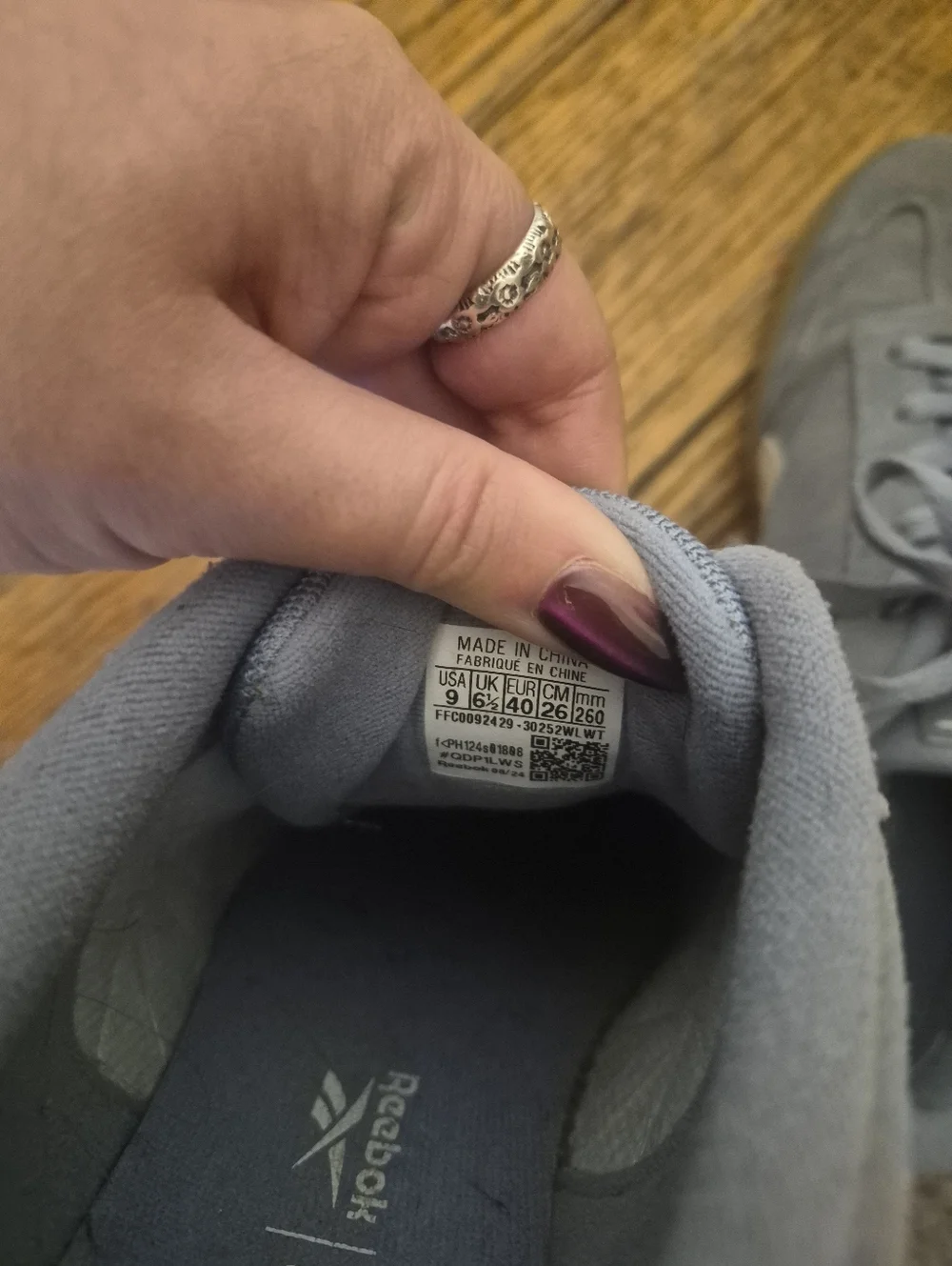 Baby Blue Suede Reebok Forte Lounger Sneakers - Picture 5 of 6